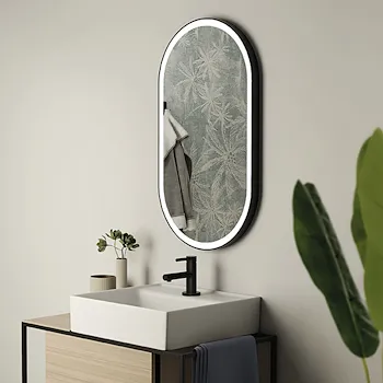 Franz specchio ovale con led e bordo sabbiato 50x90 codice prod: 000030581400000 product photo Foto1 L2