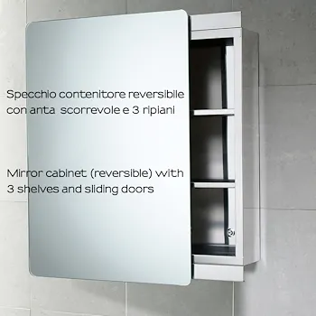 Kora specchio contenitore 46x66 con anta codice prod: 0000KO071300000 product photo Foto2 L2