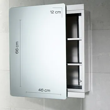 Kora specchio contenitore 46x66 con anta codice prod: 0000KO071300000 product photo Foto3 L2