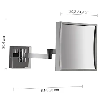 Maya specchio ingranditore 5x quadrato cromato codice prod: 000021131300000 product photo Foto1 L2
