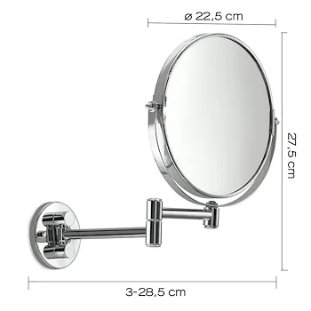 Michel specchio cromato ingranditore da parete 2x codice prod: 000021041300000 product photo Foto1 L2