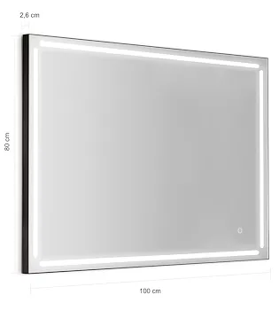 Paul specchio reversibile 100X80 con led codice prod: 000030021400000 product photo Foto1 L2