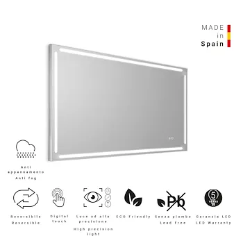 Paul specchio reversibile antiappannamento 140x80 con led codice prod: 000032043800000 product photo Foto2 L2