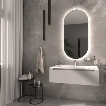 Elba specchio 50x90 luce naturale codice prod: L46082 product photo Default L2