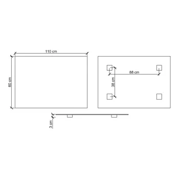 Filo lucido specchio 110x60 codice prod: 45521 product photo Foto1 L2