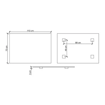 Filo lucido specchio 110x70 codice prod: 45534 product photo Foto1 L2