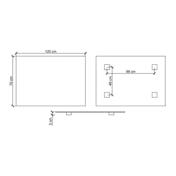 Filo Lucido specchio 70x120 codice prod: 45535 product photo Foto1 L2