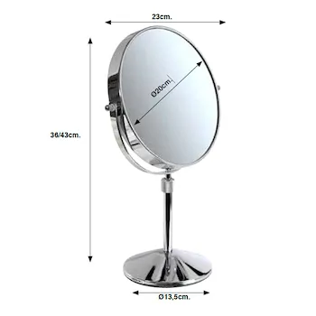 Kin specchio ingranditore x3 estendibile cromato codice prod: K603KK-3 product photo Foto2 L2