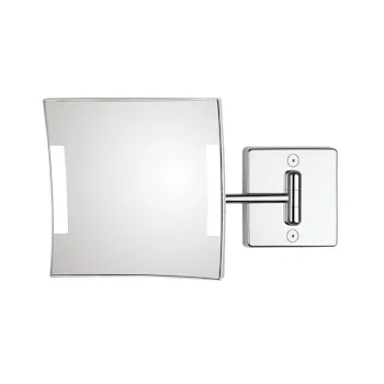 Quadrolo Led specchio ingranditore x3 quadrato cromato codice prod: C61/1KK3 product photo Default L2