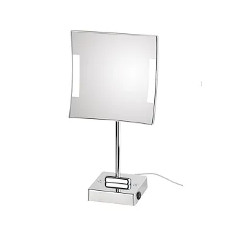 Quadrolo Led specchio ingranditore x3 quadrato cromato codice prod: C62/1KK3 product photo Default L2