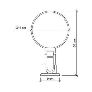 Specchio ingranditore da tavolo serie Toeletta codice prod: 2154V-3 product photo Foto1 L2