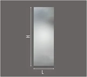 Specchiera semplice c/telaio alluminio l 50 x h 100 x p 2,5 c/interrutore codice prod: DSV17587 product photo Default L2