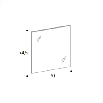 Specchio retro illuminata led l 70 h 74,5 codice prod: DSV15351 product photo Foto1 L2