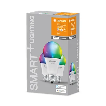 Set 3 lampadine Smart+ Wifi Classic A 100 rgbw e27 codice prod: SMT485877WF3 product photo Foto4 L2