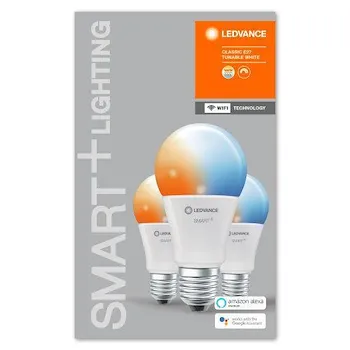 Set 3 lampadine Smart+ Wifi Classic A 60 tw e27 hs box3 codice prod: SMT485730WF3 product photo Foto2 L2