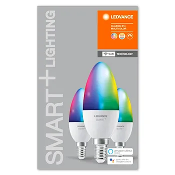 Set 3 lampadine Smart+ Wifi Classic B 40 rgbw e14 codice prod: SMT485938WF3 product photo Foto1 L2