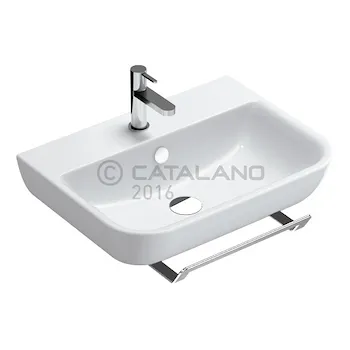 Sfera lavabo sospeso 1foro 60x45 bianco senza fissaggi codice prod: 160BSF00 product photo Default L2