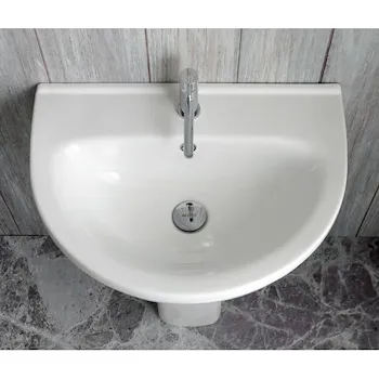 Grace lavabo sospeso/colonna 60x45 bianco lucido monoforo codice prod: GRN60BI product photo Foto1 L2