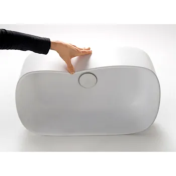 Bounce Counter lavabo in poliuretano con mensola da appoggio 35,7x5,9 bianco lucido codice prod: EVLACOU product photo Foto3 L2