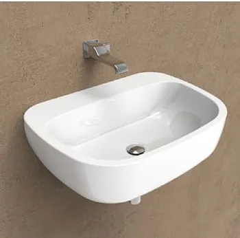 Mono lavabo 64x48 bianco lucido monoforo codice prod: MN64L product photo Default L2