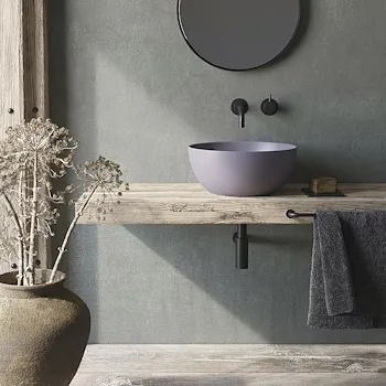 Dream lavabo appoggio d40 tondo bianco codice prod: 7307 product photo Foto1 L2