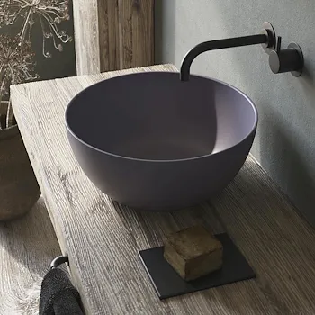 Dream lavabo appoggio d40 tondo bianco codice prod: 7307 product photo Foto2 L2