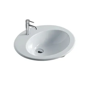 Eloise lavabo a incasso 62x62 bianco lucido monoforo codice prod: 6001 product photo Default L2