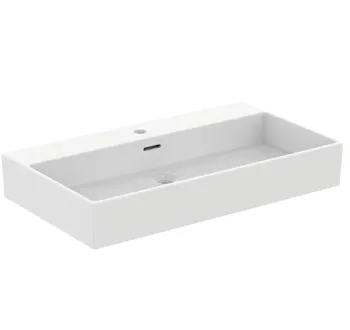 Extra lavabo da appoggio con foro troppopieno 80X45 bianco codice prod: T372901 product photo Default L2