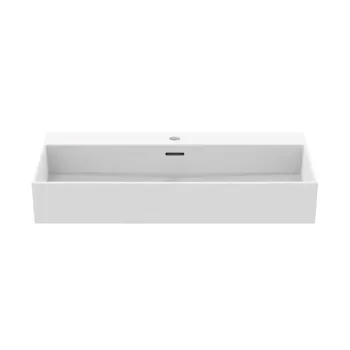 Extra lavabo da appoggio con foro troppopieno 80X45 bianco codice prod: T372901 product photo Foto1 L2