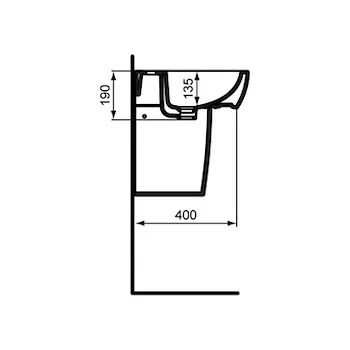 Gemma2 lavabo 50x44 bianco lucido monoforo codice prod: J521401 product photo Foto1 L2