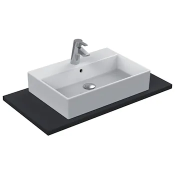 Strada lavabo da appoggio 60x42 bianco lucido monoforo codice prod: K078101 product photo Default L2