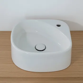 Elletre lavabo da appoggio 16x43 in ceramica bianco lucido monoforo codice prod: L3LCER.FLC product photo Foto2 L2