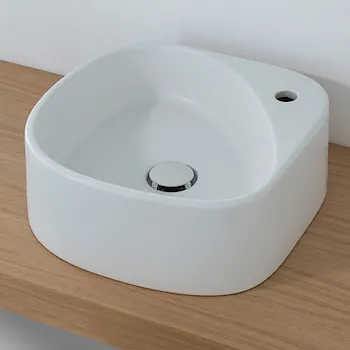 Elletre lavabo da appoggio 16x43 in ceramica bianco opaco monoforo codice prod: L3LCER.F product photo Default L2