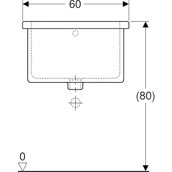 Iseo lavatoio 60 bianco lucido codice prod: 500.886.00.1 product photo Foto6 L2