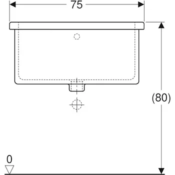 Iseo lavatoio 75x60 bianco ludico codice prod: 500.909.00.1 product photo Foto6 L2