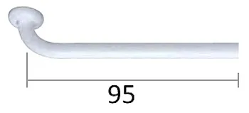 Curva terminale c/prolunga cm 95 riv. codice prod: DSV13878 product photo Default L2
