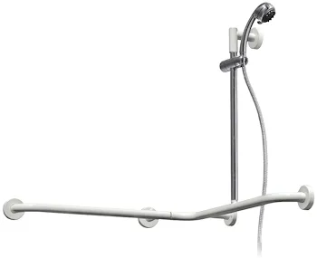 Dsv11393 corrimano angolo con saliscendi dx bianco codice prod: DSV11393 product photo Default L2