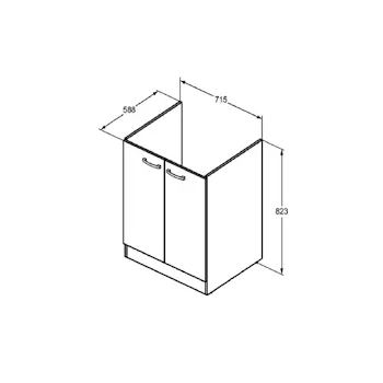 Lago mobile per sottolavatoio 71,5x58,80 bianco codice prod: J0027PW product photo Foto1 L2