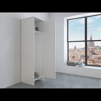 Colonna PVC 45x50 con ripiano interno e vano porta scope codice prod: FC9006K product photo Foto4 L2