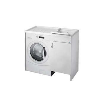 Eco lavatoio coprilavatrice 109x60x89 vasca a dx, asse di lavaggio in PP kit di scarico autopulente codice prod: 6008DX product photo Default L2