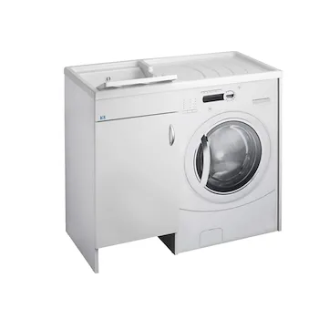 Eco lavatoio coprilavatrice 109x60x89 vasca a dx, asse di lavaggio in PP kit di scarico autopulente codice prod: 6008SX product photo Default L2