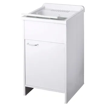 Garden lavatoio con ante battenti 45x50 in resina bianco codice prod: 9006K product photo Default L2