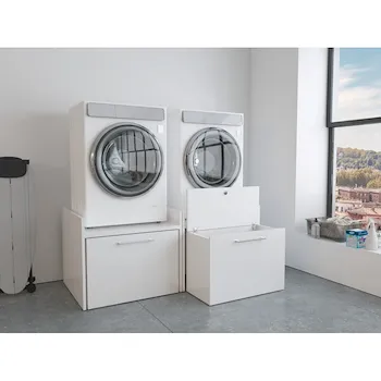 Mobile alza lavatrice con cassettone portabiancheria estraibile e kit per lavatrice antivibrazione codice prod: 5018D product photo Foto1 L2