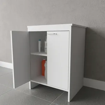 Mobile bagno 45x50 lavanderia multiuso in pvc bianco&nbsp; codice prod: FB9002K product photo Foto3 L2