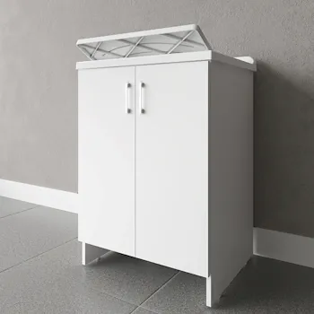 Mobile lavatoio 85x50 a doppia anta in polipropilene codice prod: 7002AK product photo Foto2 L2