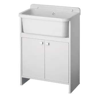 Pancrazio mobile lavatoio 55x34 salvaspazio bianco codice prod: 5001PKC product photo Default L2