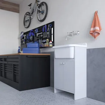 Pancrazio mobile lavatoio 55x34 salvaspazio bianco codice prod: 5001PKC product photo Foto1 L2