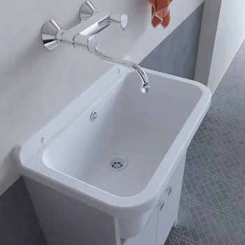 Pancrazio mobile lavatoio 55x34 salvaspazio bianco codice prod: 5001PKC product photo Foto3 L2