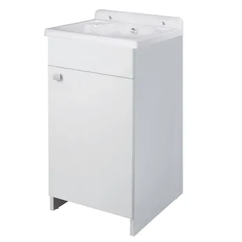 Rocco mini lavatoio in nobilitato 42x34x80, completo di kit di scarico autopulente codice prod: 5002LMC product photo Default L2