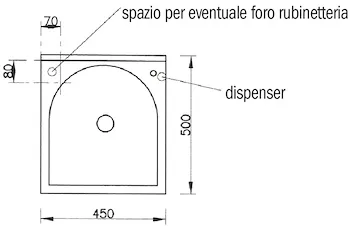 Basic mobile con lavatoio 45x50 dx codice prod: DSV13466 product photo Foto3 L2